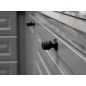 S Buton MANOR negru mat, diametru 30mm